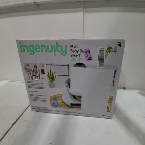 INGENUITY BABY BASE 2-IN-1 BOOSTER FEEDING AND FLOOR SEAT WITH SELF-STORING TRAY - MIST - (MODEL: ‎16728) image 6