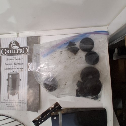 GRILLPRO TRADITIONAL CHARCOAL SMOKER - 16"X14" - BLACK (MODEL: 31816) image 4