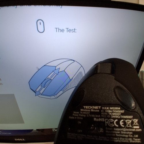 TECKNET RECHARGABLE WIRELESS ERGONOMIC BLUETOOTH VERTICAL MOUSE - BLACK - (MODEL:TK-MS007) image 2