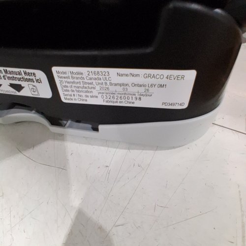 GRACO 4EVER 4-IN-1 CONVERTIBLE FROM INFANT TO TODDLER WASHABLE CAR SEAT (1.8-18KG) - DREW STYLE/BLACK (MODEL: 2168323) image 2
