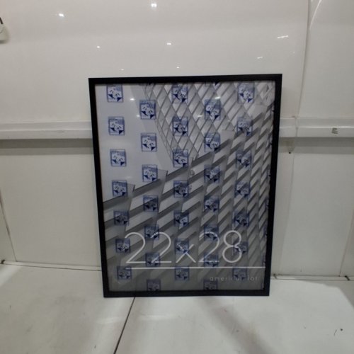AMERICANFLAT POSTER FRAME WITH POLISHED PLEXIGLASS - 22" X 28" - BLACK image 2