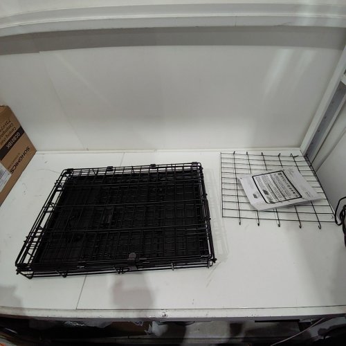 MIDWEST PETS FOR HOMES LIFE STAGES SMALL DOG FOLDING ONE DOOR PET CRATE -24.7"X17.4"X19.4"- BLACK (MODEL: 1624) image 2