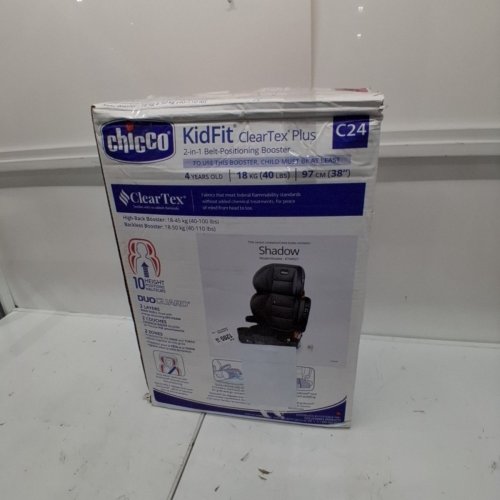 CHICCO KIDFIT ADJUSTABLE HIGH-BACK BOOSTER SEAT - 4-10 YEARS - 38" TO 57" -100LBS MAX- SHADOW/GREY (MODEL: 8708927) image 5