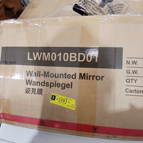 SONGMICS WALL MOUNTED ARCHED BATHROOM MIRROR FOR OVER SINK - 36" X 24" X 0.5" - INK ALUMINUM/BLACK (MODEL: LWM010BD01) image 2