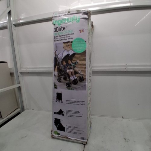 INGENUITY 3DLITE DOUBLE UMBRELLA STROLLER - 50LBS MAX - BLACK -(MODEL:31923) image 8