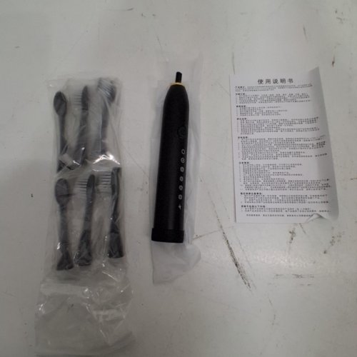 SONIC ELECTRIC TOOTHBRUSH WITH 6 BRUSH HEADS - BLACK (MODEL: X-3) image 4