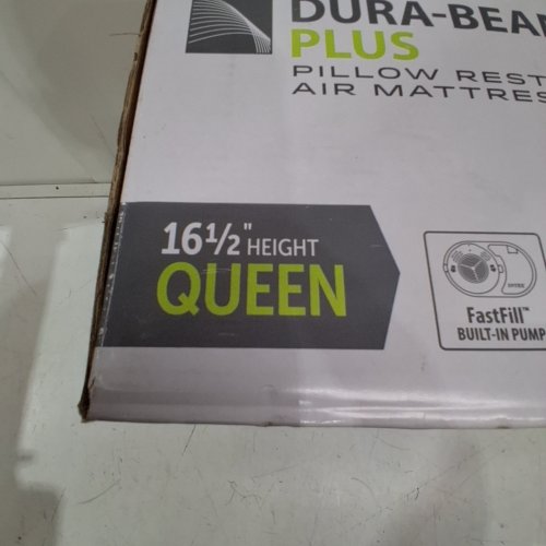 INTEX DURA-BEAM PLUS COMFORTABLE PLUSH TOP AIR MATTRESS WITH BUILT IN PILLOW AND PUMP - 16.5" - QUEEN - BLUE (MODEL: AP619D/64123ED) image 3