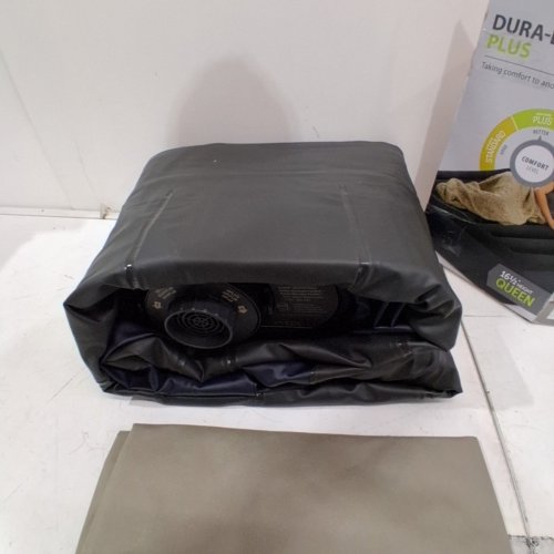 INTEX DURA-BEAM PLUS COMFORTABLE PLUSH TOP AIR MATTRESS WITH BUILT IN PILLOW AND PUMP - 16.5" - QUEEN - BLUE (MODEL: AP619D/64123ED) image 5