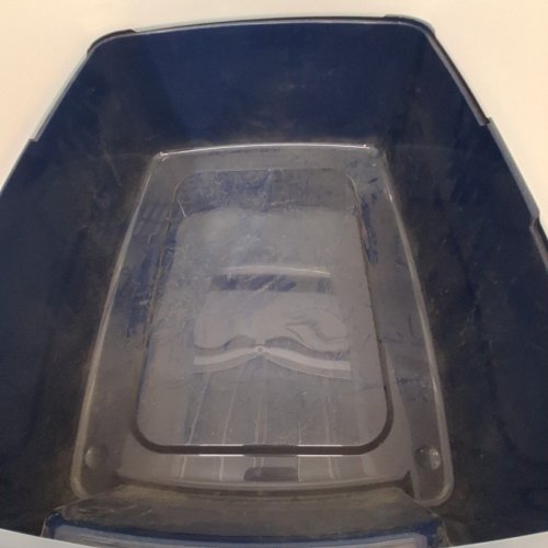 IRIS LARGE HIGH-SHIELD LITTER PAN WITH SCOOP NAVY image 3