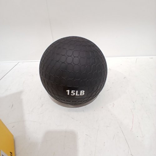 AMAZON BASICS SLAM MEDICINE BALLS FOR EXERCISE - 15LB - BLACK image 2