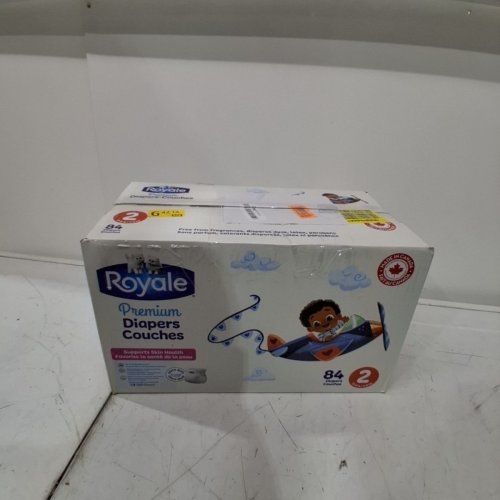84PK ROYALE PREMIUM DIAPERS - SIZE 2 - WHITE image 3