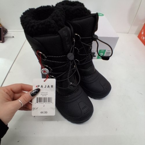 YOUTHS PAJAR LINED WINTER BOOTS - SIZE 2 - BLACK (MODEL: 2031154) image 2