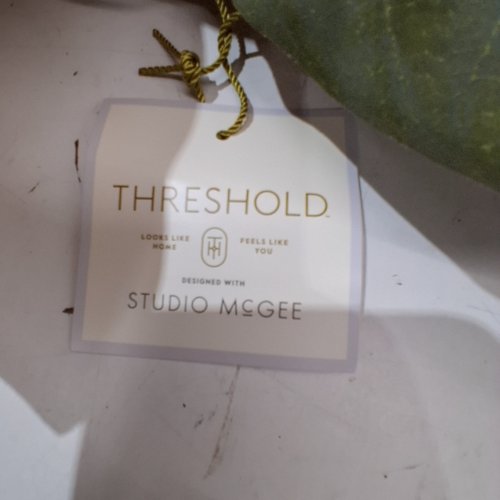 THRESHOLD BY STUDIO MCGEE FAUX LEAF WREATH - 16" - GREEN image 2