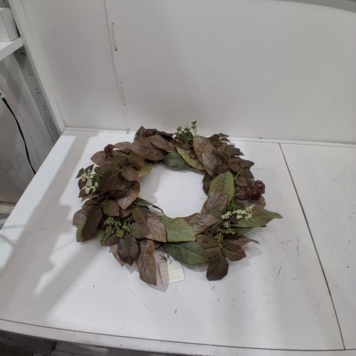 THRESHOLD BY STUDIO MCGEE FAUX LEAF WREATH - 16" - GREEN image 3