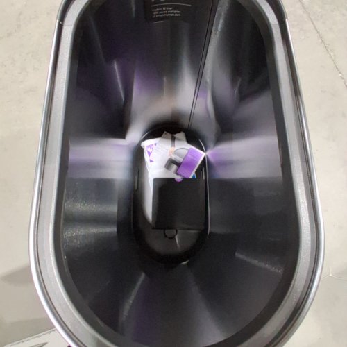 SIMPLEHUMAN SLIM HANDS-FREE KITCHEN STEP TRASH CAN - 45L/12GAL - BRUSHED STAINLESS STEEL - (MODEL: CW2044) image 3