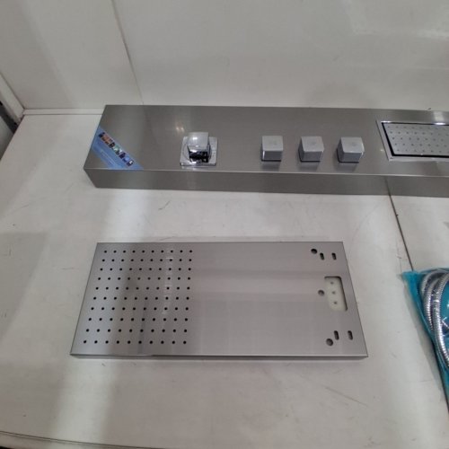 SHOWER PANEL TOWER SYSTEM WITH RAINFALL SHOWER HEAD - 53" - SILVER (MODEL: 5017FL) image 5