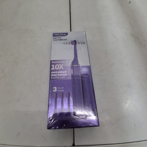MAYZE ELECTRIC TOOTHBRUSH WITH PORTABLE DUST COVER - PURPLE image 2