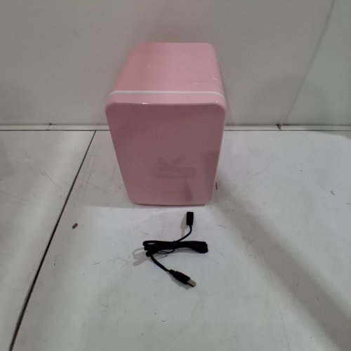 COMPACT PORTABLE ELECTRIC MINI FRIDGE COOLER - PINK image 3