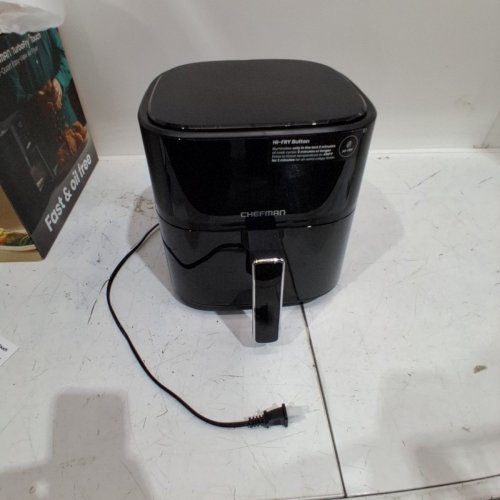 CHEFMAN COMPACT AIR FRYER WITH NONSTICK & DISHWASHER SAFE BASKET - 6QT - BLACK (MODEL: RJ38-6TW-BLACK-DS-CA) image 4