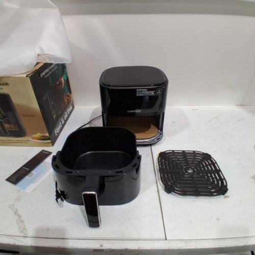 CHEFMAN COMPACT AIR FRYER WITH NONSTICK & DISHWASHER SAFE BASKET - 6QT - BLACK (MODEL: RJ38-6TW-BLACK-DS-CA) image 5