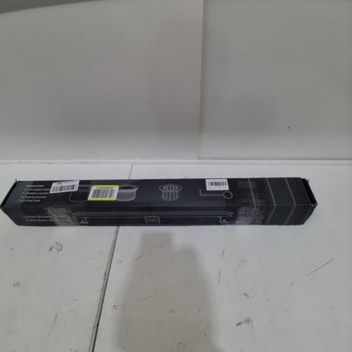 LINEAR SHOWER DRAIN WITH HAIR STRAINER - 30" - BLACK image 4