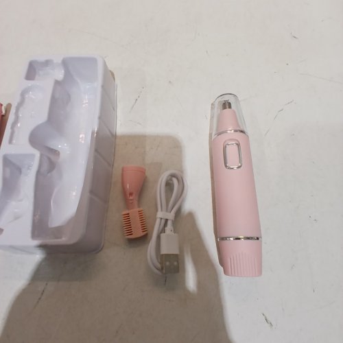 ARYZIN NOSE HAIR TRIMMER NASAL HAIR CLIPPERS - PINK image 2