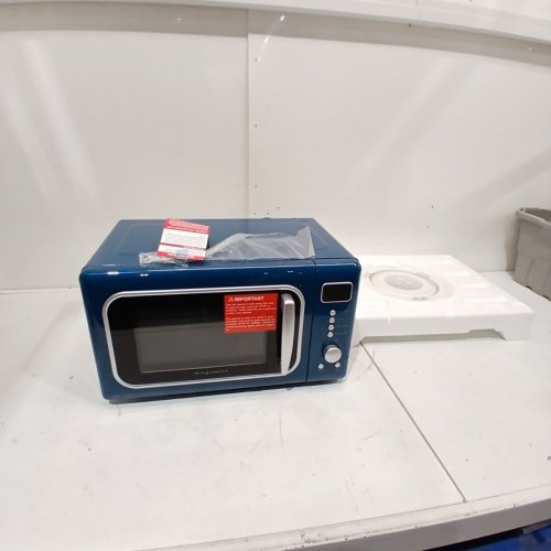 FRIGIDAIRE RETRO MICROWAVE OVEN - 0.7 CU. FT - 700W - AZURE BLUE (MODEL: EMW788-AZURESLV) image 4