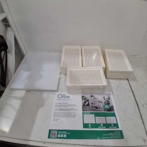 12PK OLLIE AEROBOX CLEAR PLASTIC DROP FRONT STACKABLE SHOE BOX ORGANIZER - XL (MODEL: OLB-044) image 2