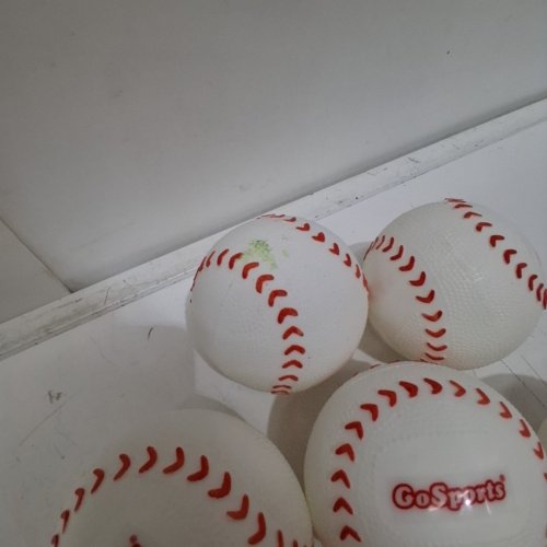 8PC GOSPORTS STRIKEOUT CHALLENGE BASEBALL DOORWAY GAME WITH PUMP AND BASEBALLS - 24" - 40" (MODEL: BASB-DH-SOC-01) image 3