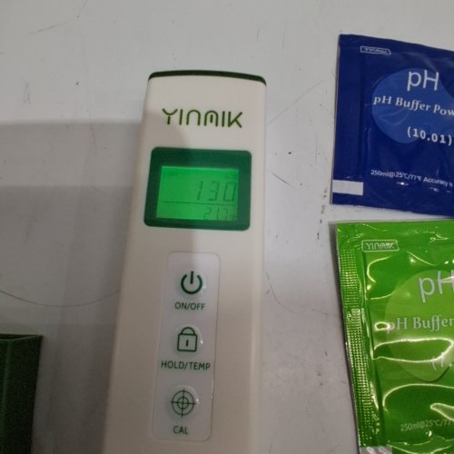 YINMIK DIGITAL WATER PH TESTER AND THERMOMETER FOR HYDROPONICS AND AQUARIUMS - GREEN (MODEL: YK-P01) image 2