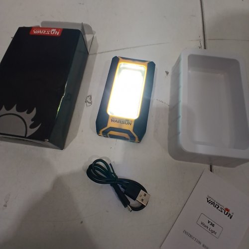 WARSUN WORK LIGHT - BLACK / YELLOW (MODEL: Y36) image 2