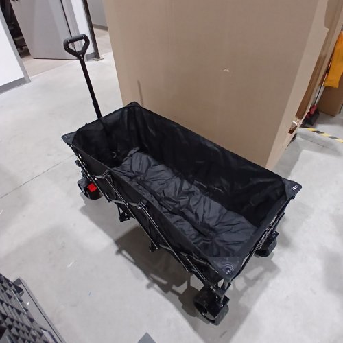 ORIGINSURE HEAVY DUTY FOLDING COLLAPSIBLE WAGON CART WITH BIG ALL-TERRAIN WHEELS - 560LBS WEIGHT CAPACITY - 300L - 48" - BLACK (MODEL: OS5004-FW300BLA) image 3