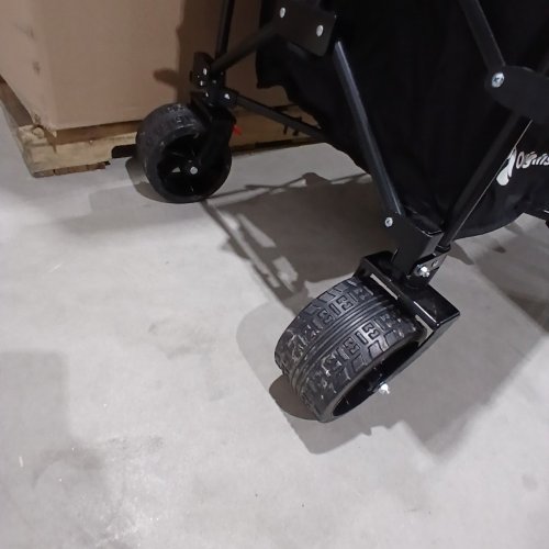 ORIGINSURE HEAVY DUTY FOLDING COLLAPSIBLE WAGON CART WITH BIG ALL-TERRAIN WHEELS - 560LBS WEIGHT CAPACITY - 300L - 48" - BLACK (MODEL: OS5004-FW300BLA) image 4