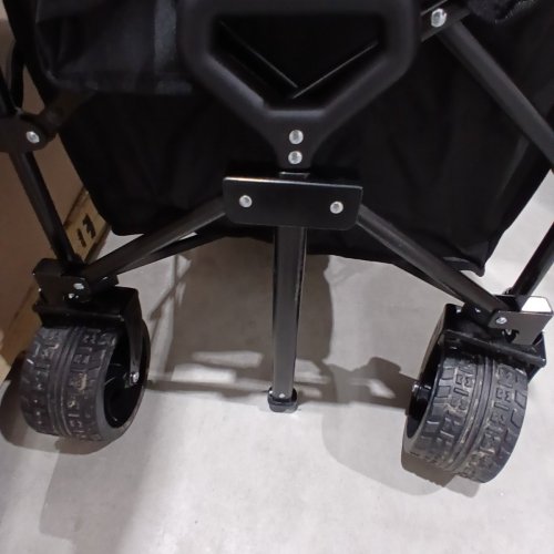 ORIGINSURE HEAVY DUTY FOLDING COLLAPSIBLE WAGON CART WITH BIG ALL-TERRAIN WHEELS - 560LBS WEIGHT CAPACITY - 300L - 48" - BLACK (MODEL: OS5004-FW300BLA) image 6