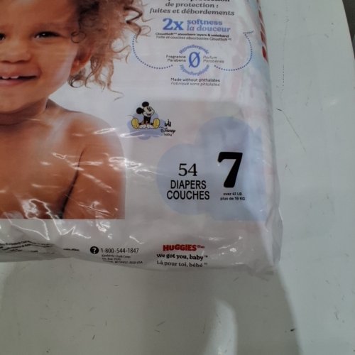 108PK HUGGIES SNUG & DRY BABY DIAPERS - SIZE 7 image 2