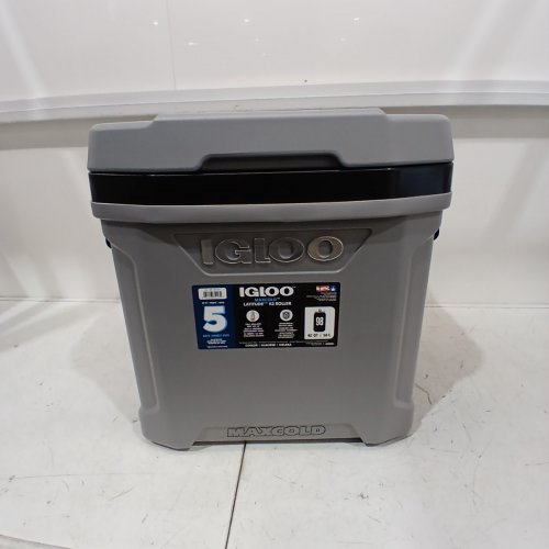 IGLOO MAXCOLD LATITUDE WHEELED ROLLER COOLER - 62QT/58L - GREY\WHITE - (MODEL: 1872193) image 2