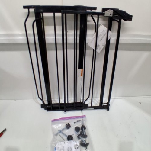 REGALO EASY STEP EXTRA WIDE METAL SAFETY GATE - 30" X 29" - 49" - BLACK (MODEL: 1164EB) image 2