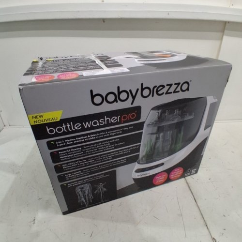 BABYBREZZA 3-IN-1 BOTTLE WASHER PRO WASHER/STERILIZER/DRYER - HOLDS 4 BOTTLES - BLACK/WHITE (MODEL: BRZ0103) image 5
