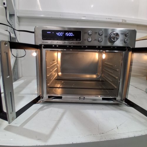 MIDEA FRENCH DOOR 10-IN-1 AIR FRYER TOASTER OVEN - 1750W - 26.4QT CAPACITY - STAINLESS STEEL (MODEL: MET26C3AST) image 2
