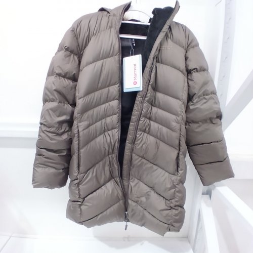 WOMEN'S MARMOT MONTREAL DOWN FULL-LENGTH PUFFER COAT - MEDIUM - GREEN (STYLE- 15838) image 3