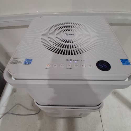 MIDEA CUBE SMART WIFI DEHUMIDIFIER WITH SMART CONTROL - 50 PINT - 4,500 SQ. FT - WHITE (MODEL: MAD50S1QWT-A) image 2