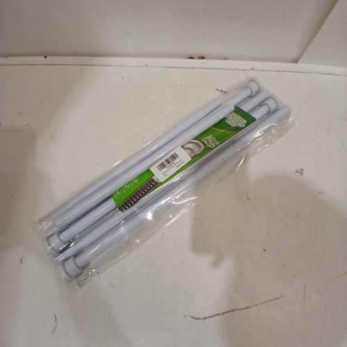 2PK SPRING TENSION ROD - ADJUSTS 33" TO 56" - WHITE image 2