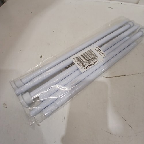 2PK SPRING TENSION ROD - ADJUSTS 33" TO 56" - WHITE image 3