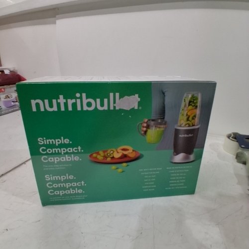 NUTRIBULLET PERSONAL BLENDER WITH A 600W MOTOR BASE - 18OZ & 24OZ - GREY AND SILVER - (MODEL: NB-BX211H-02) image 2