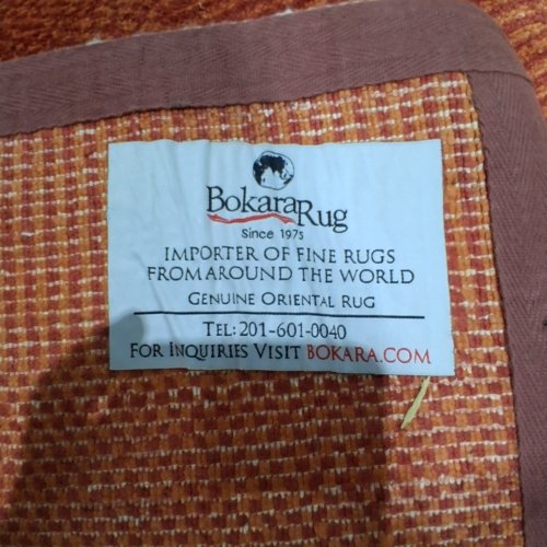 BOKARA ORIENTAL AREA RUG - 4.5FT X 5.5FT - ORANGE image 2