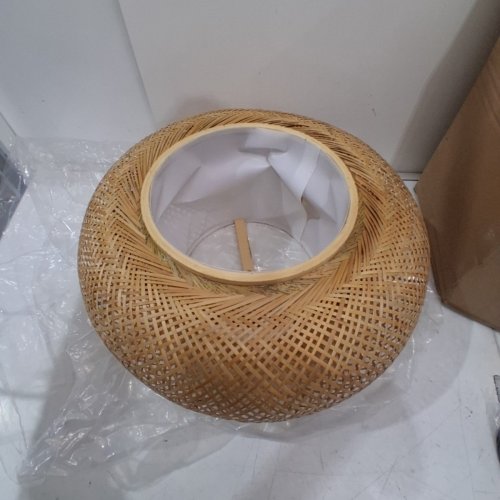 DOUNGROS WOVEN RATTAN PENDANT LIGHT - 19.6" X 9" SHADE - 59" LENGTH - NATURAL (MODEL: DR004) image 3