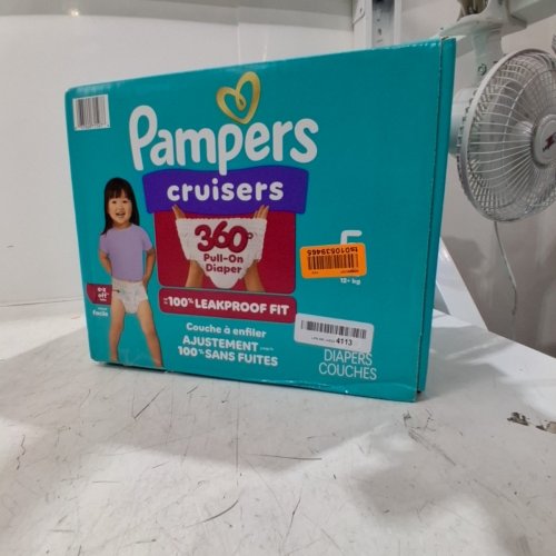 56PK PAMPERS CRUISERS 360° FIT DISPOSABLE TAPE-FREE DIAPERS - SIZE 5 (27+LBS) image 2