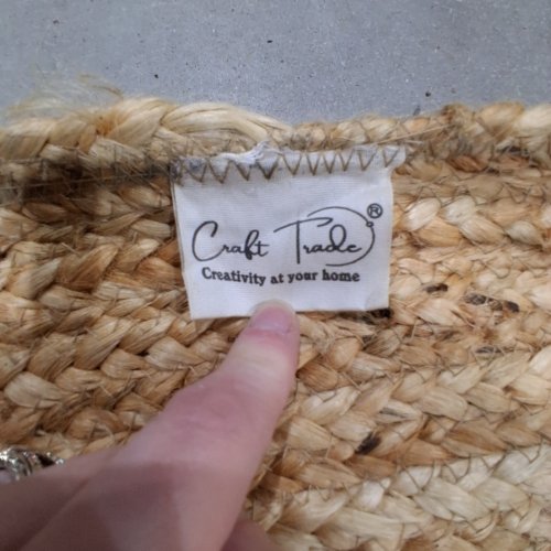 CRAFT TRADE HAND WOVEN 100% JUTE ROUND AREA RUG - 6FT - NATURAL image 2