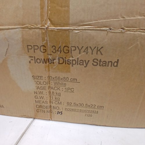 GARVEE FLOWER DISPLAY STAND - 37" X 47" - WHITE (MODEL: PPG 34GPY4YK) image 2