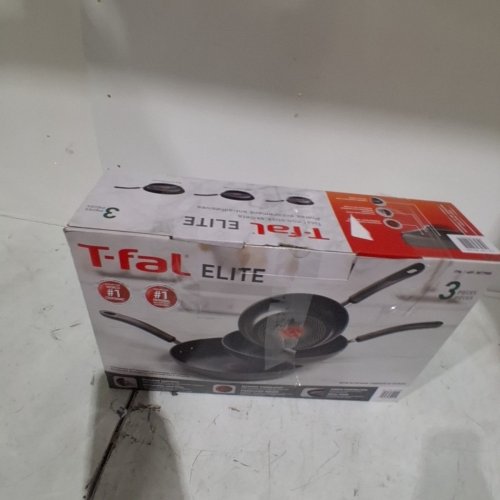 3PC T-FAL ELITE FRYING PAN SET - 8" - 9.75" - 11.25" BLACK (ITEM: 8877888) image 5